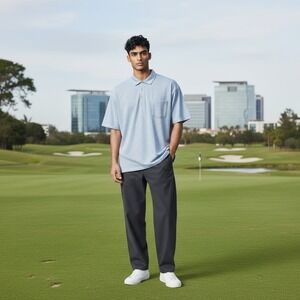 Peter Millar Polo Shirt Mens Stripe Pocket  size‎ XL